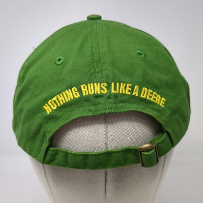 John Deere Baseball Cap Green One Size Slideback Owners Edition Logo Cotton Hat