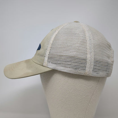 Pesca Muerta Baseball Cap Beige One Size Mesh Back Fish Graphic Strapback Hat