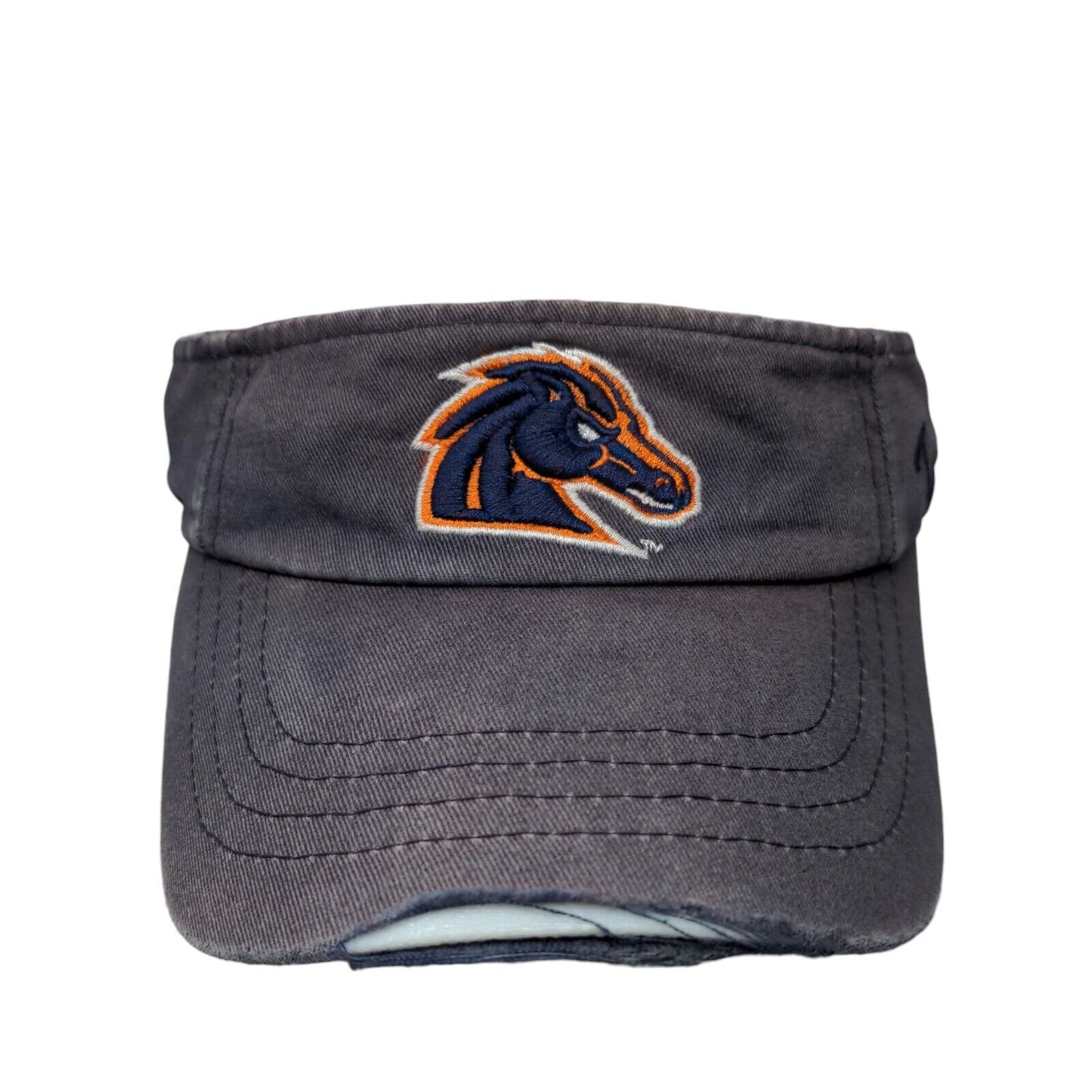 Boise State Broncos Strapback Visor Hat Blue OSFA Embroidered Zephyr NCAA