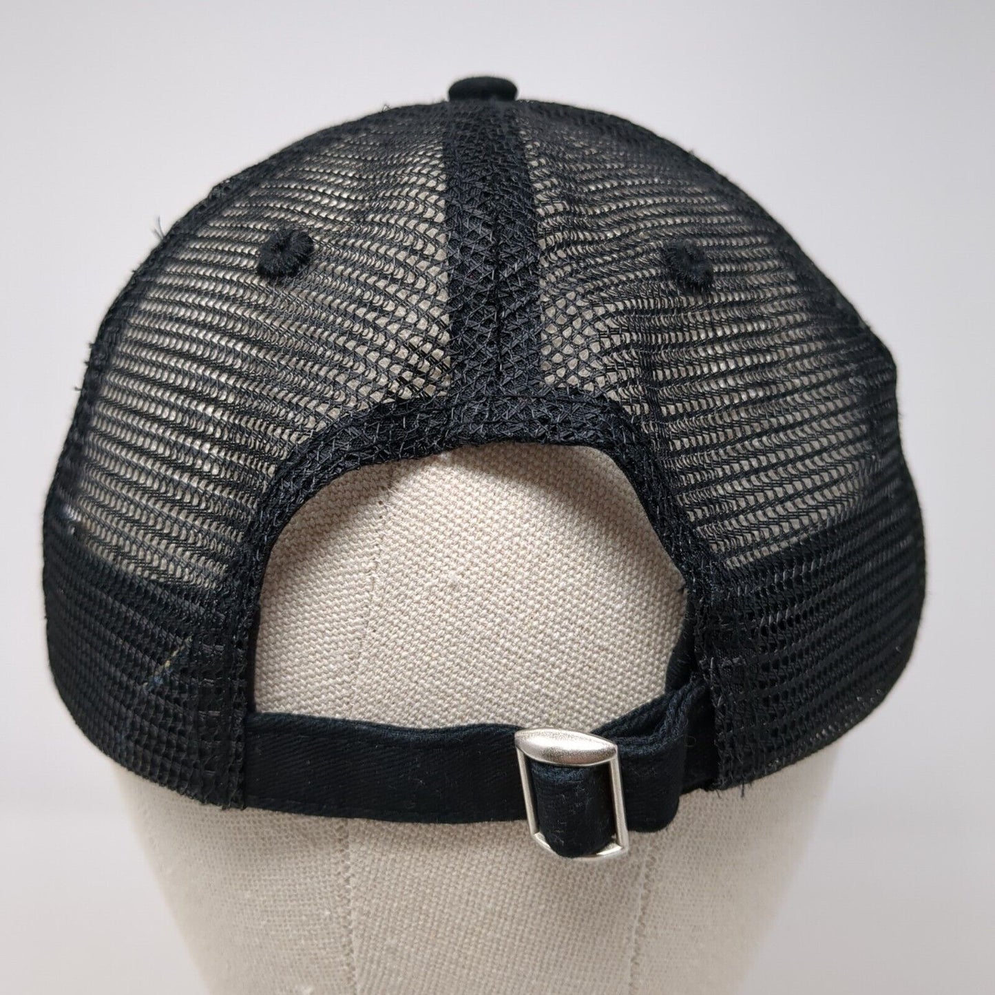 America Slideback Mesh Back Trucker Hat Black One Size Solid Pinnacle