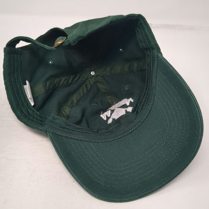 Baseball Cap Green One Size Crossed Arrows Deer PNW Slideback Hat Cotton Strap