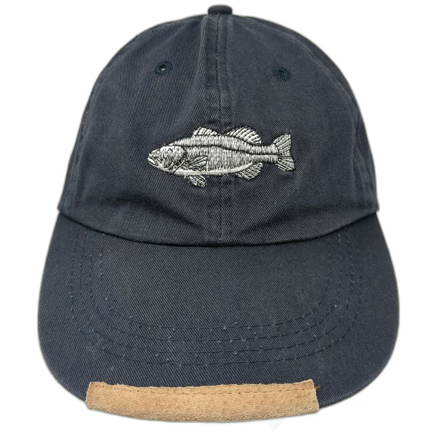 Field & Stream Baseball Cap Blue One Size Embroidered Fish Bass Slideback Hat