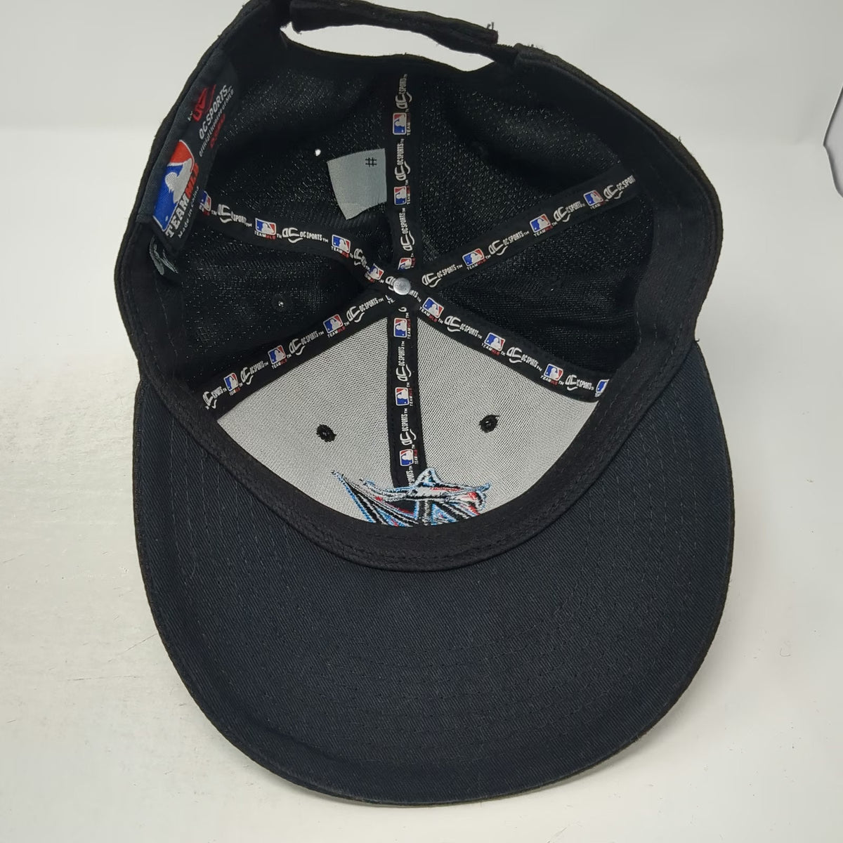 Miami Marlins MLB OC Sports Baseball Cap Black One Size Performance Strapback