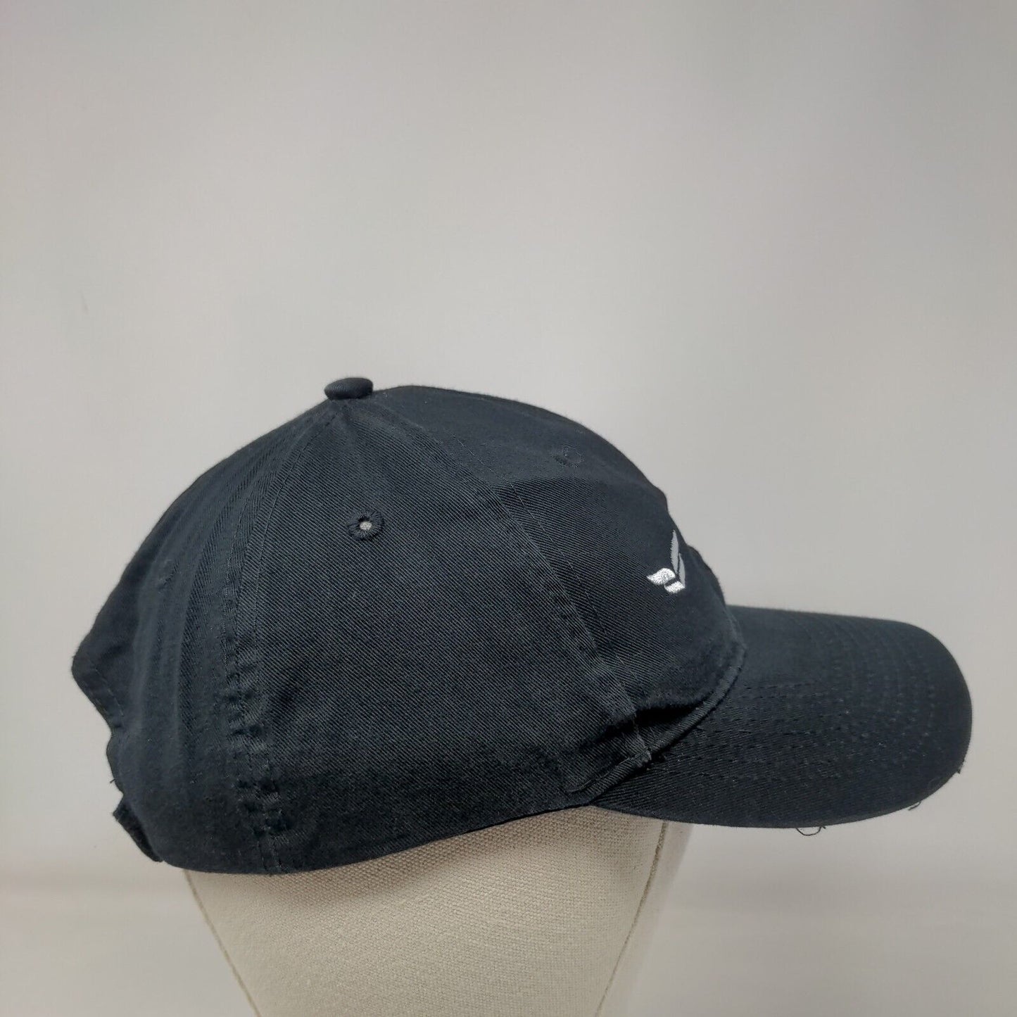 UEI College HVAC Strapback Hat Black One Size Embroidered Port & Company