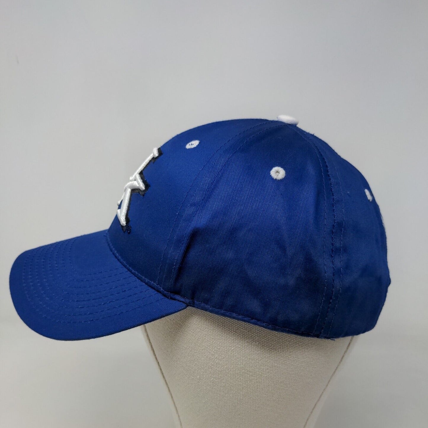 University of Kentucky Wildcats Men's Strapback Hat Blue White Embroidered Logo