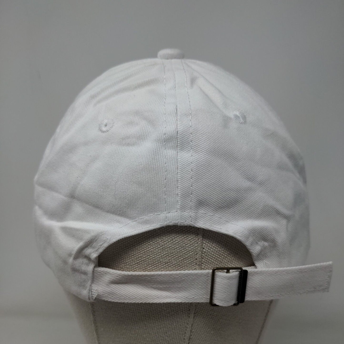 Cross Slideback Hat White One Size Adjustable Bling Rhinestone 6 Panel