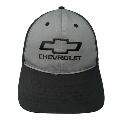 Chevrolet Strapback Baseball Cap Black One Size Adjustable Embroidered 6 Panel