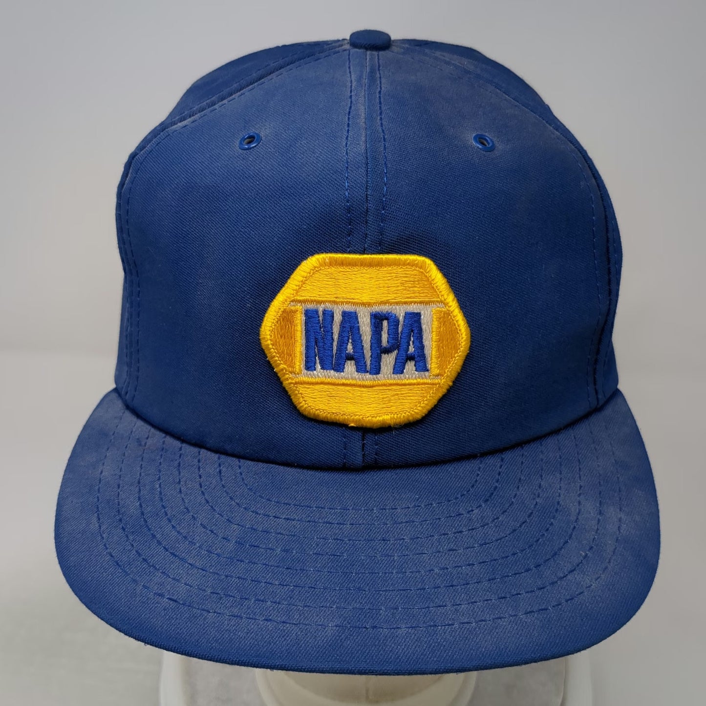 Blue NAPA Snapback Hat Vintage Embroidered Logo Patch Auto Parts 6 Panel