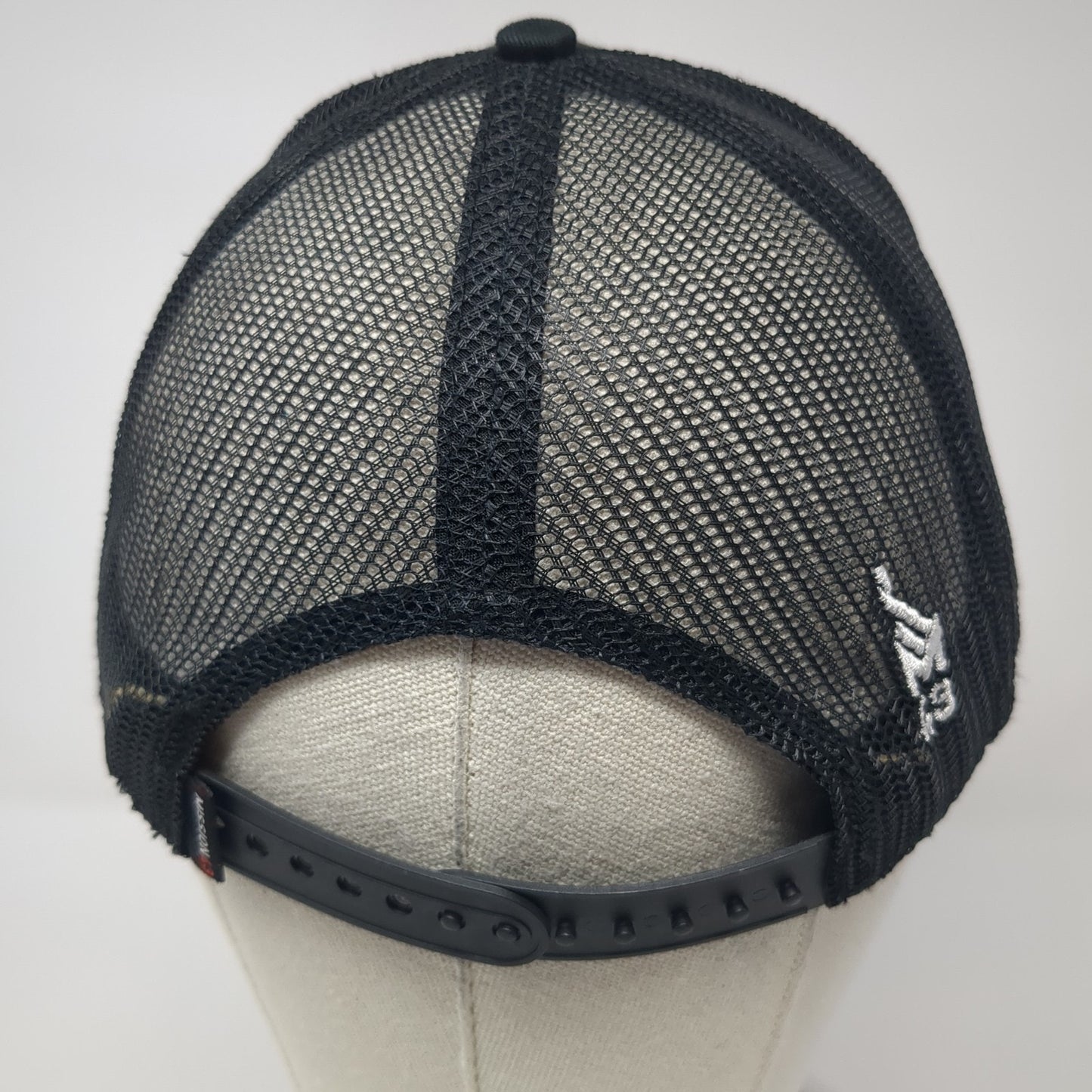 American Flag Mission43 Snapback Trucker Hat Black One Size Mesh Back
