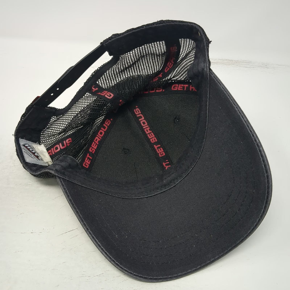 Hoyt Archery REDWRX Trucker Hat Black Red One Size Snapback Mesh Patch Hunting