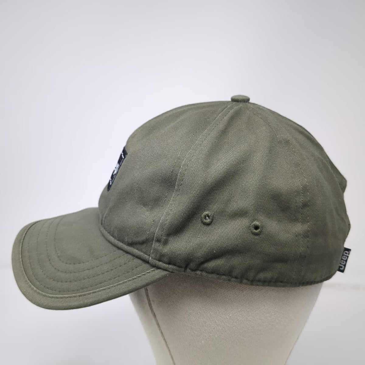 Jeep Baseball Cap Green One Size Slideback Unstructured Logo Patch Hat