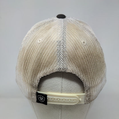 Ariat Snapback Mesh Back Trucker Hat Black One Size Colorblock Flexfit