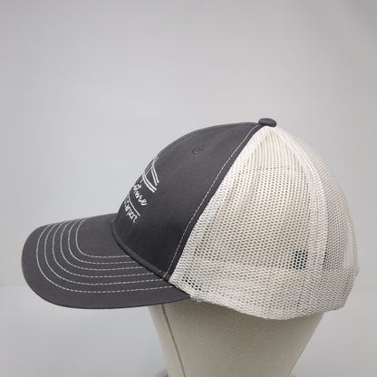 Signature Building & Carport Snapback Trucker Hat Gray OS Adjustable Mesh Otto
