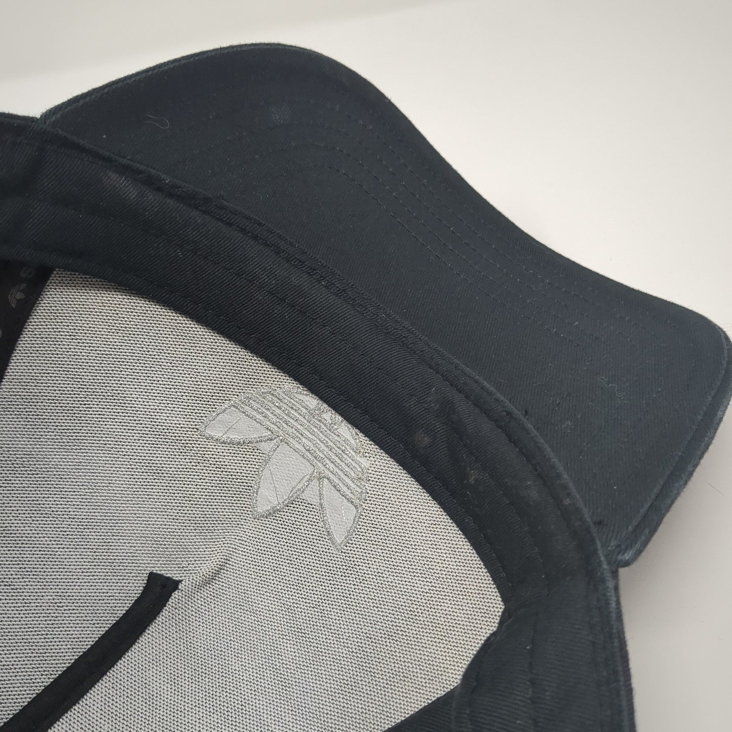 Adidas Trefoil Snapback Hat Black One Size Embroidered Logo Adjustable