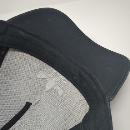 Adidas Trefoil Snapback Hat Black One Size Embroidered Logo Adjustable