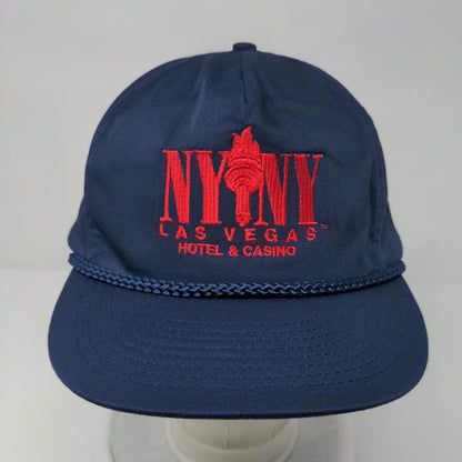 NYNY Las Vegas Hotel & Casino Snapback Hat Blue Regular Size Embroidered 6 Panel