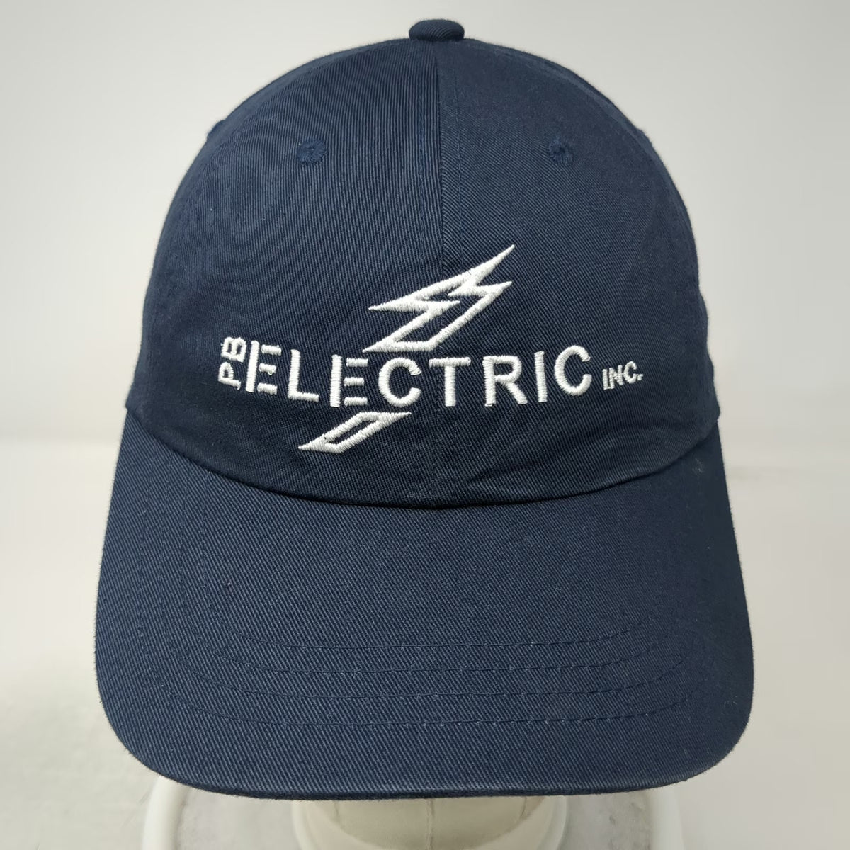 Yupoong Baseball Cap Blue One Size PB Electric Inc Lightning Bolt Slideback Hat