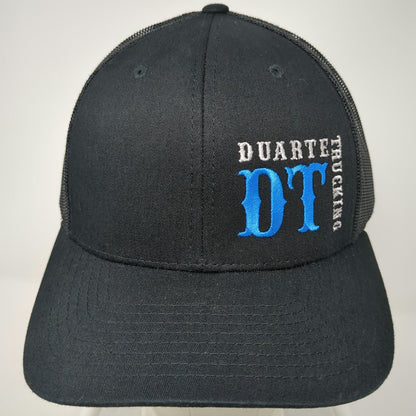 Richardson Trucker Hat Black One Size Duarte Trucking DT Logo Mesh Snapback