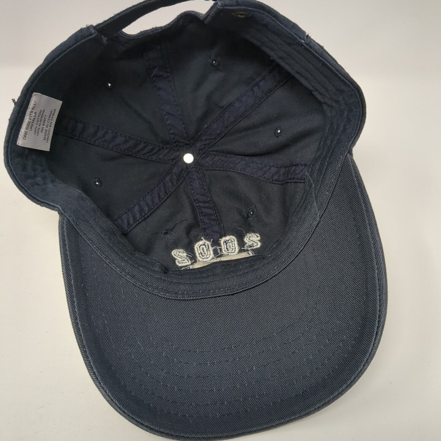 2002 USA Slideback Hat Blue OS Adjustable Embroidered Patriotic Arizona Jean Co