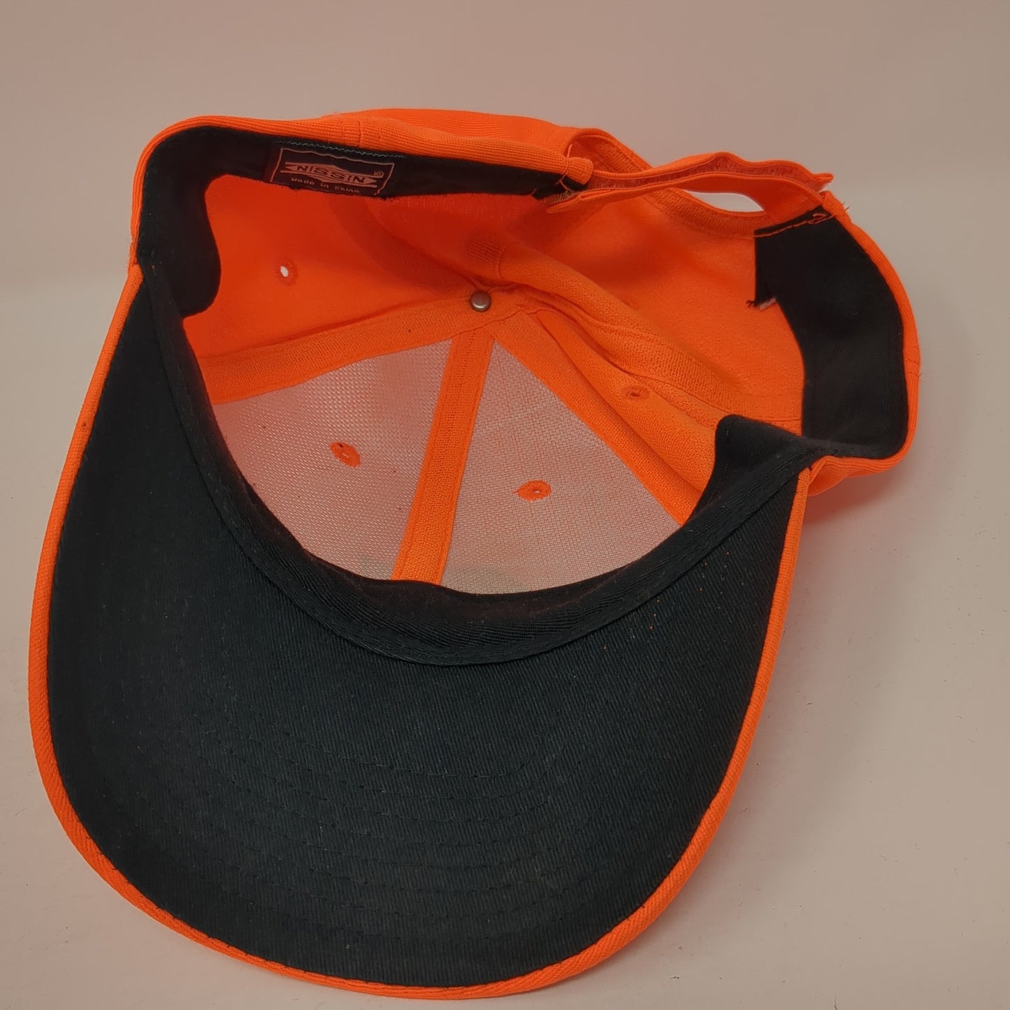 First Missouri State Bank Strapback Baseball Cap Orange OS Adjustable Nissin