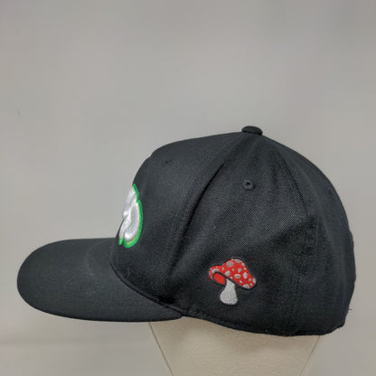 One Up Snapback Hat Black One Size Embroidered 110|One Ten Flexfit Tech Yupoong