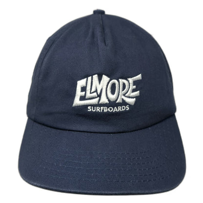 Elmore 5 Panel Blue One Size Snapback Surfboards Logo Made in California Hat