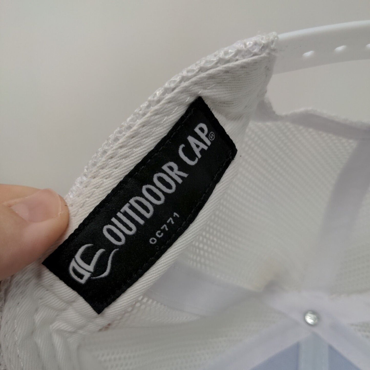 Outdoor Cap Patch Snapback Mesh Back Trucker Hat Blue Adult Colorblock