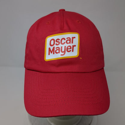 Oscar Mayer Strapback Hat Red OSFM Adjustable Vent Holes Hit Wear