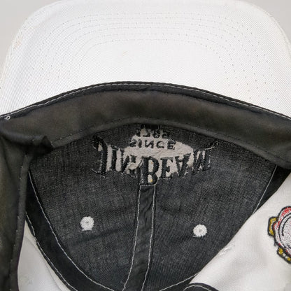 Jim Beam Baseball Cap White One Size Drink Smart Cotton Chino Embroidery Hat