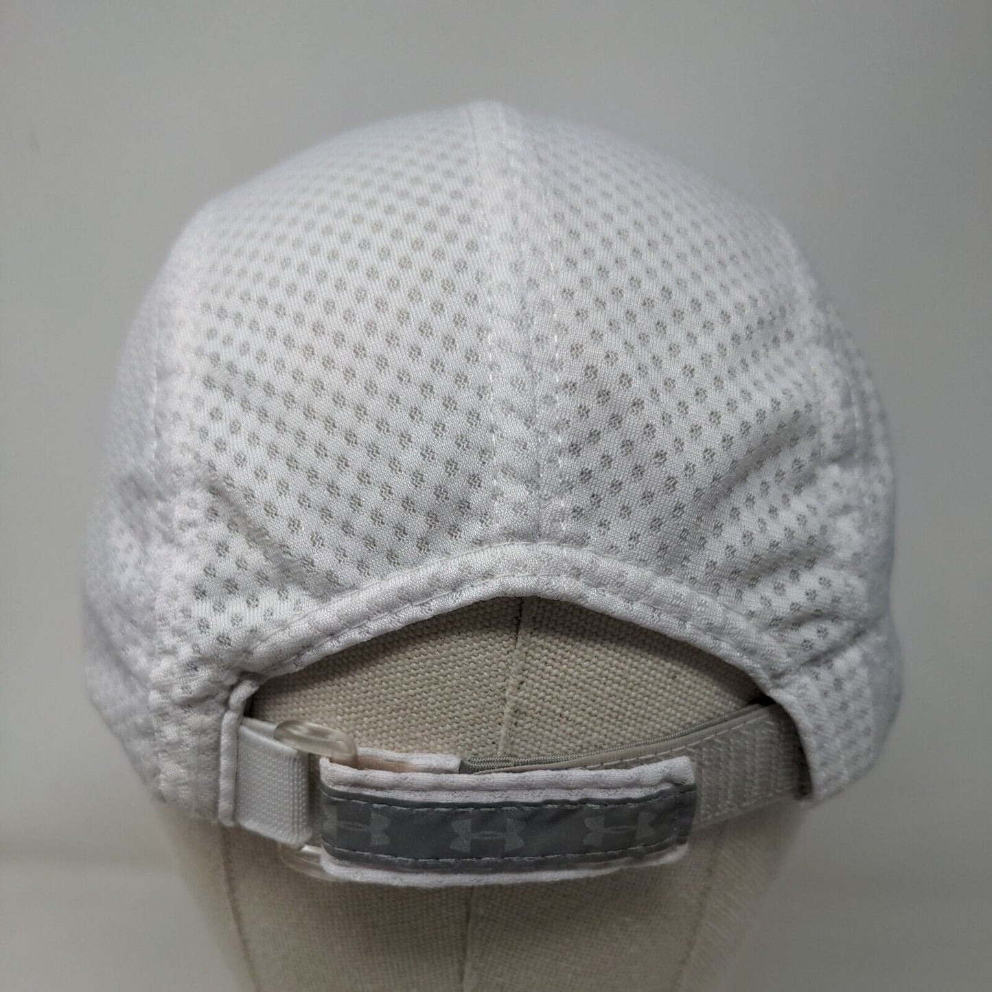 Under Armour Strapback Hat White One Size Embroidered Logo Adjustable