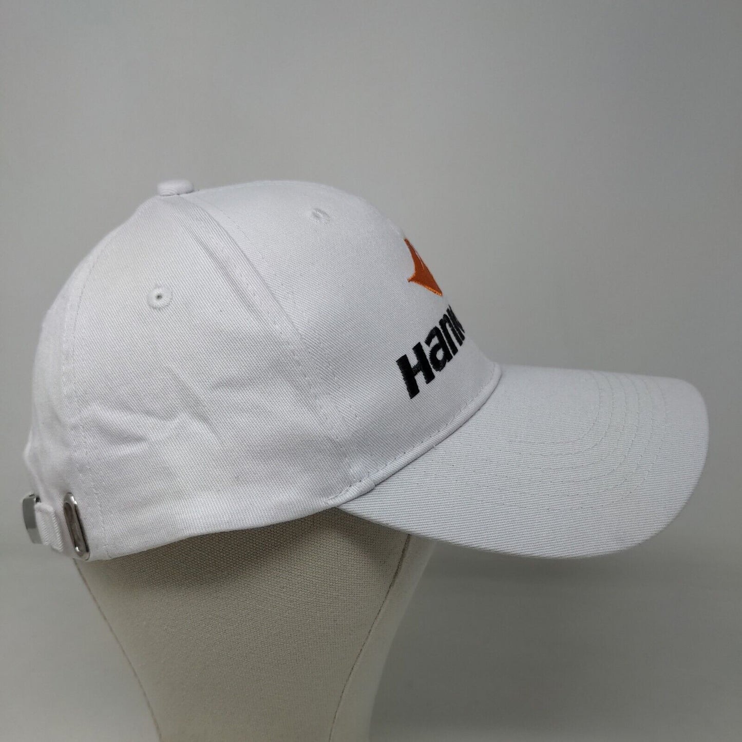 Better Cap Men's Slideback Hat White Embroidered Hankook Logo