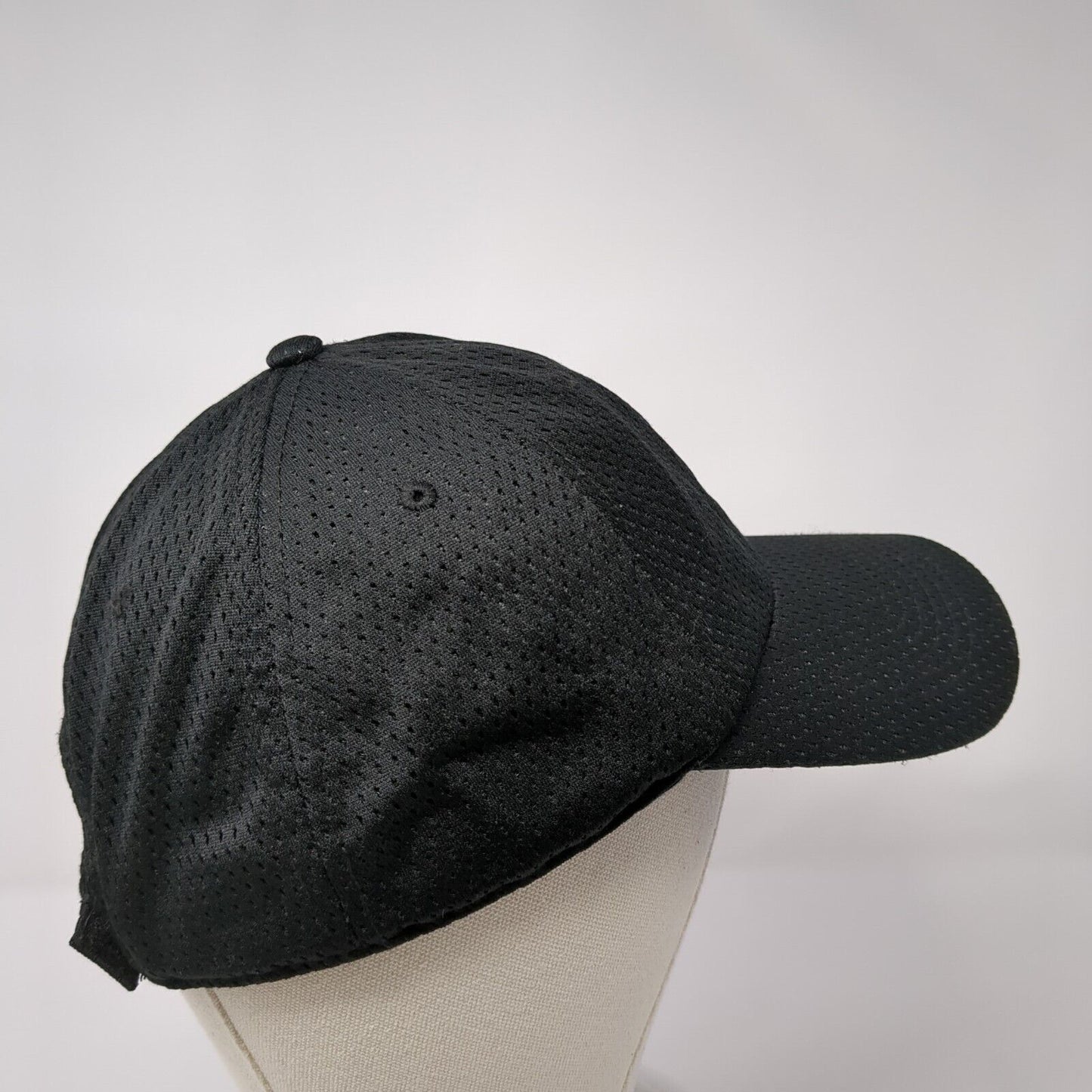 Cobra Strapback Hat Black One Size Adjustable Breathable 6 Panel Blank