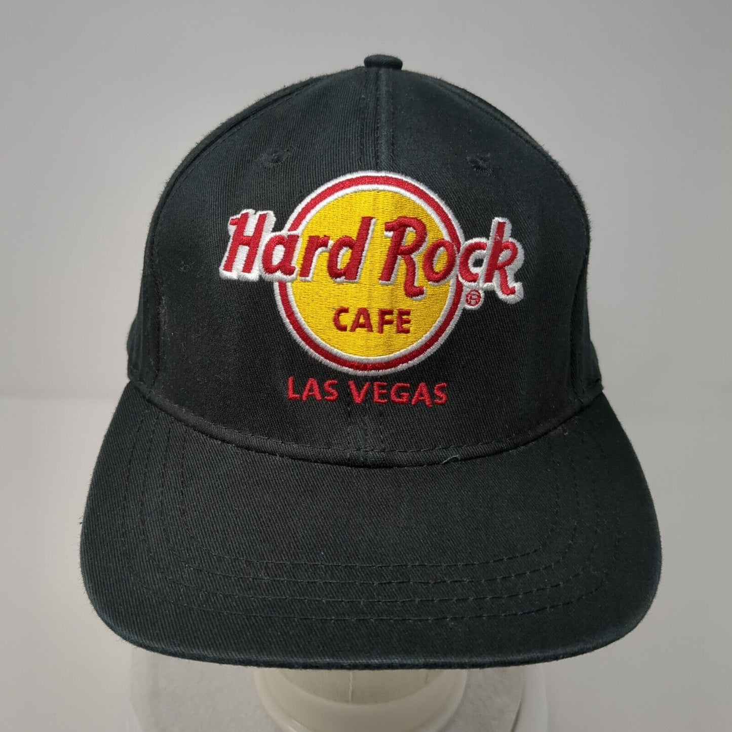 Hard Rock Cafe Las Vegas Snapback Hat Black OSFA Adjustable 6 Panel