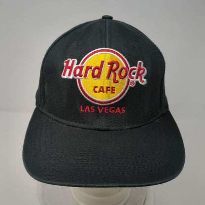 Hard Rock Cafe Las Vegas Snapback Hat Black OSFA Adjustable 6 Panel