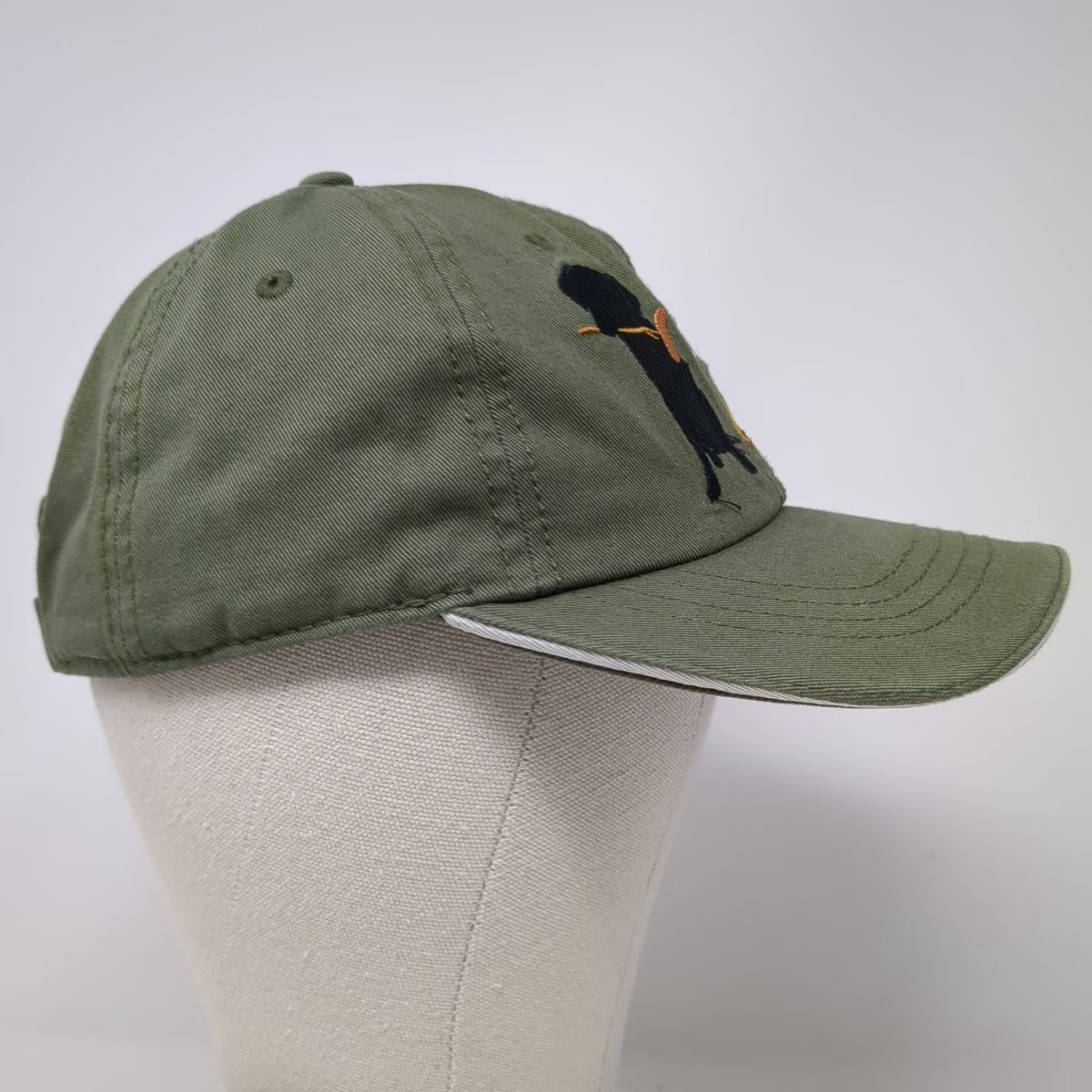 Dog is Good Baseball Cap Green One Size Camp Alone Hot Dog Fire Strapback Hat