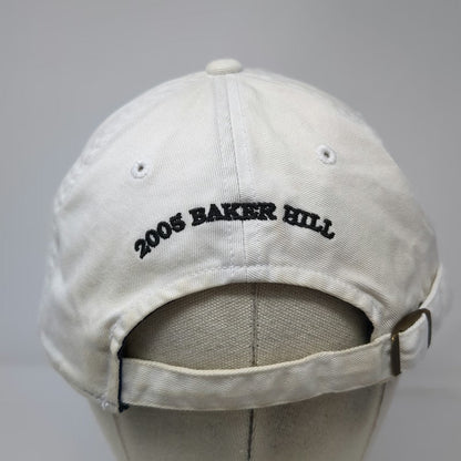 Back Nine White Baseball Cap One Size Driving 4 Life ALS Charity Baker Hill Hat