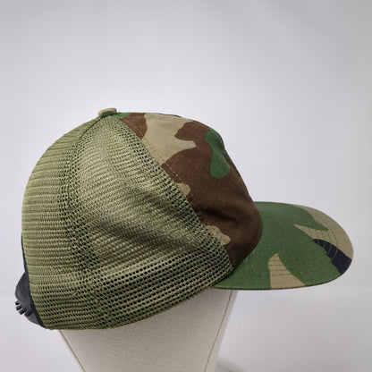 Unbranded Snapback Trucker Hat Camouflage One Size Adjustable Mesh Back 6 Panel