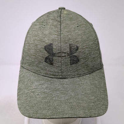 Under Armour Baseball Cap Green L Fitted Heathered Performance Curved Brim hat