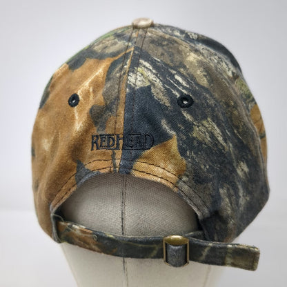 RedHead Baseball Cap Green One Size Camo Embroidered Slideback Adjustable Hat