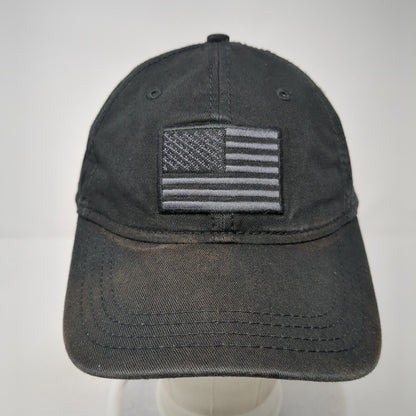 USA Flag Academy Sports+Outdoors Strapback Hat Black OS Adjustable Patriotic