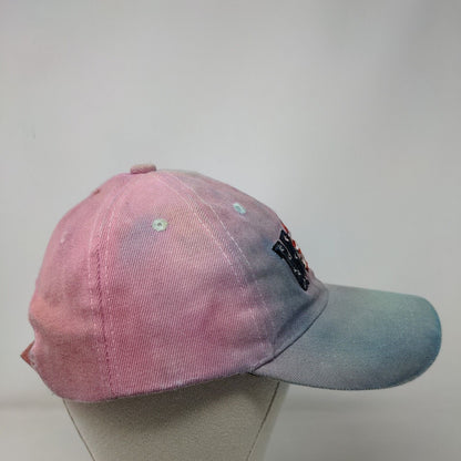 USA Strapback Hat Multicolor One Size Adjustable Embroidered Patriotic Tie Dye