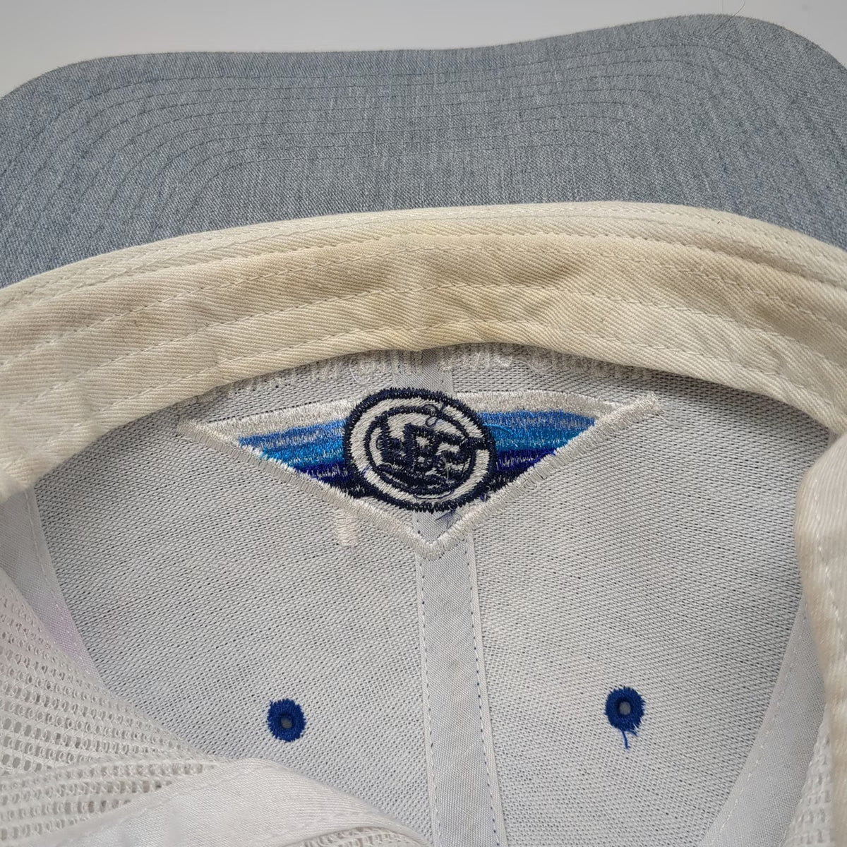 Richardson Trucker Hat Blue Gray One Size Snapback Franklin Building Supply