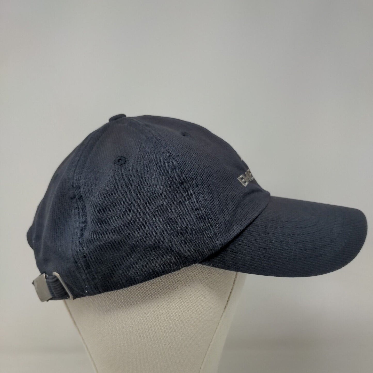 K-Products Emerson Men's Slideback Hat Blue Adjustable Embroidered Logo Cotton