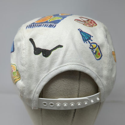 Relevant Headwear Snapback White One Size Summer Sun Graphic Denim Brim USA Hat