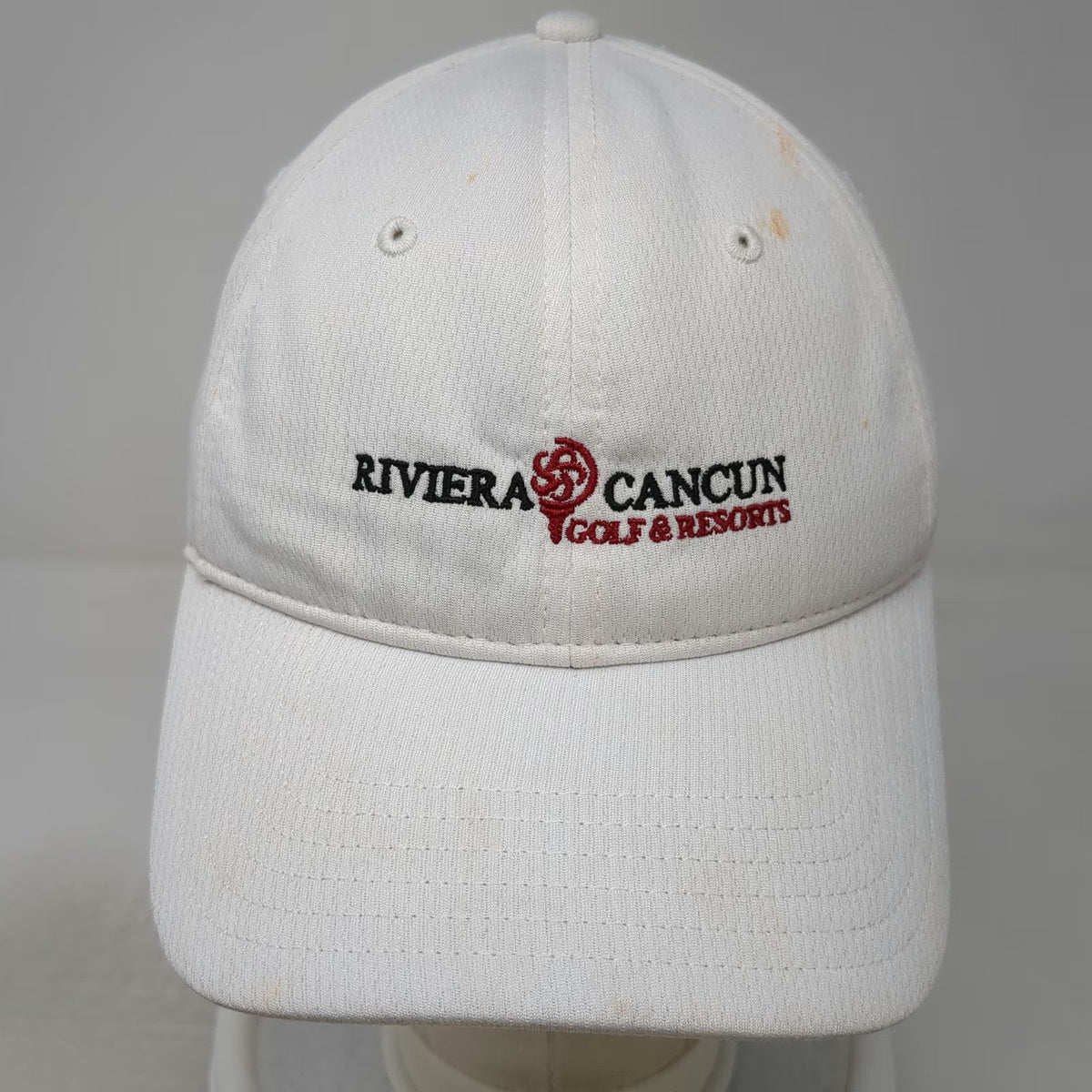 Callaway Baseball Cap White One Size Riviera Cancun Golf Resorts Strapback hat