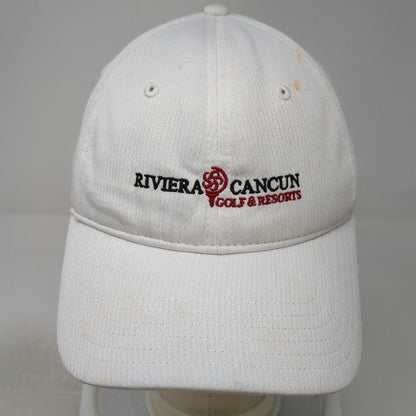 Callaway Baseball Cap White One Size Riviera Cancun Golf Resorts Strapback hat