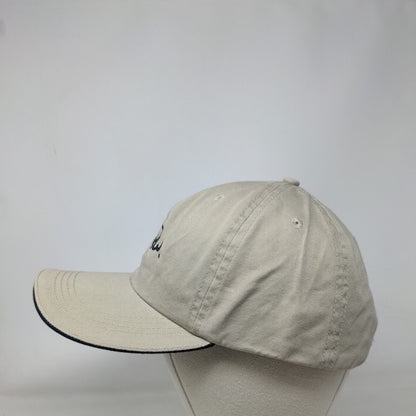 Monogram Slideback Hat Tan OSFA Adjustable Embroidered Vent Holes
