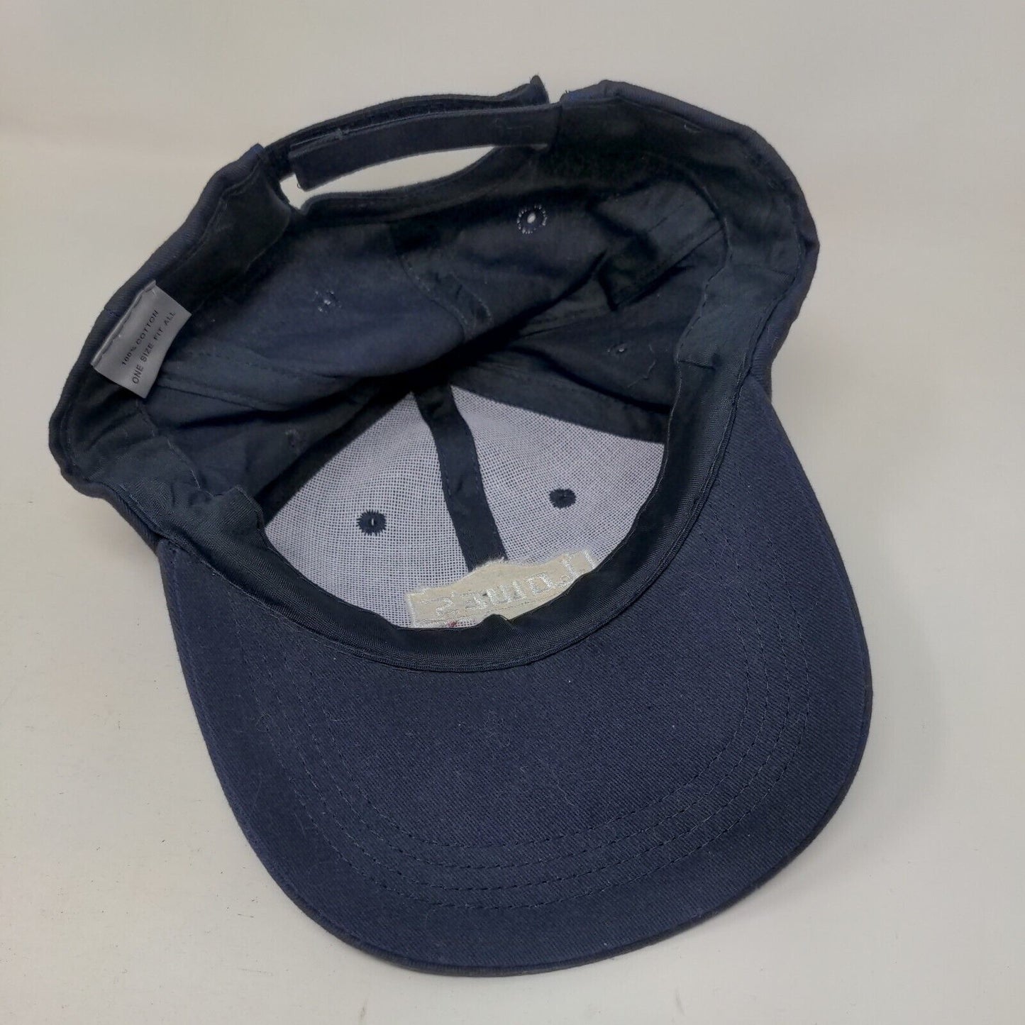 Lowe's Pro Services Strapback Hat Blue OSFA Embroidered Solid 6 Panel