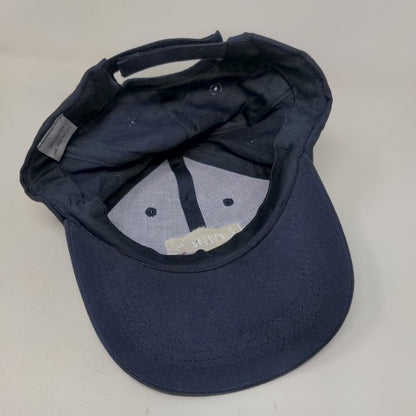 Lowe's Pro Services Strapback Hat Blue OSFA Embroidered Solid 6 Panel