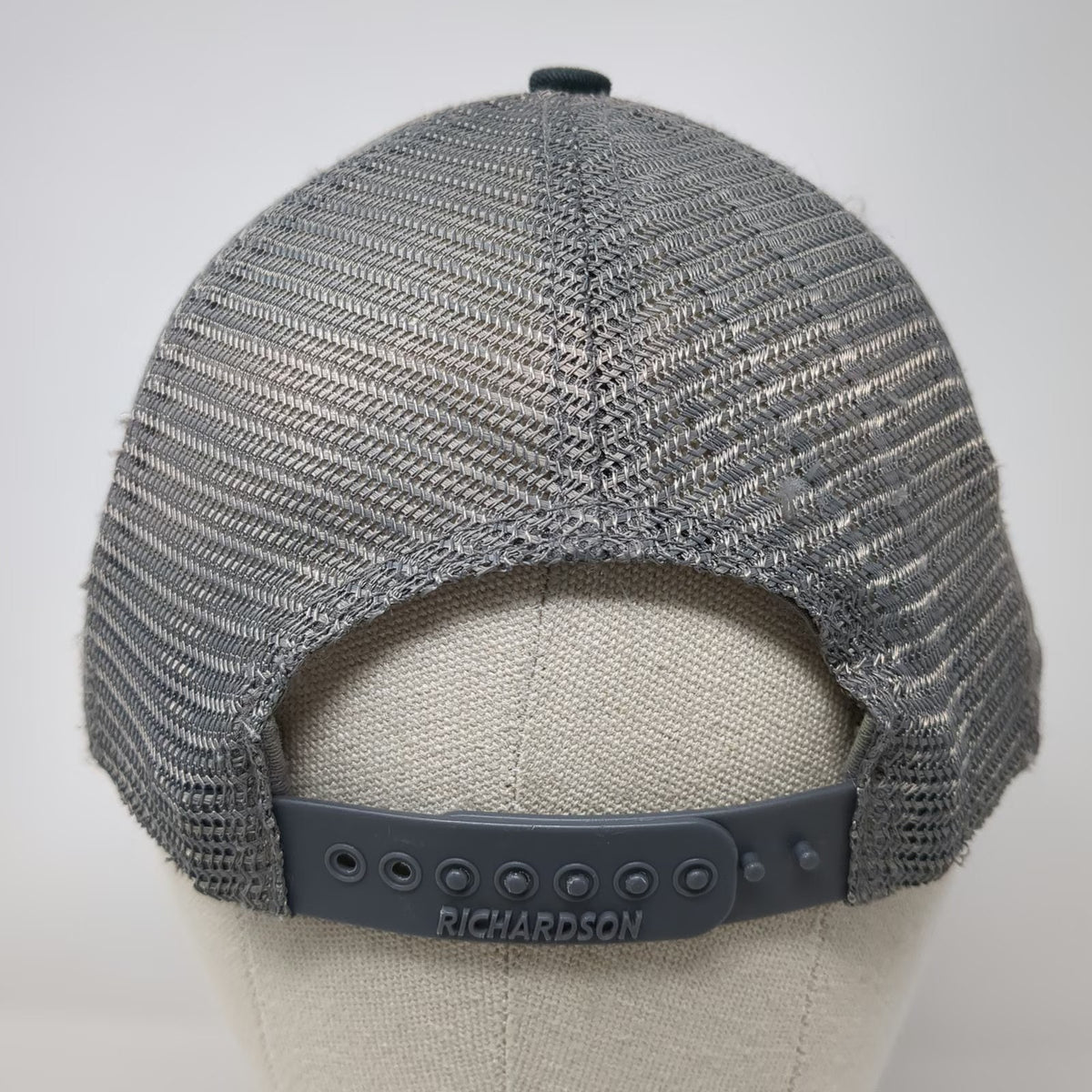 Richardson Trucker Hat Black L Salmon Idaho Embroidered Blue Bird Mesh